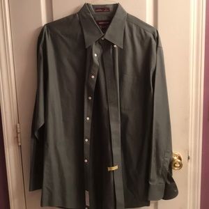 Men Nordstrom long sleeve collared shirt 17 1/2 35